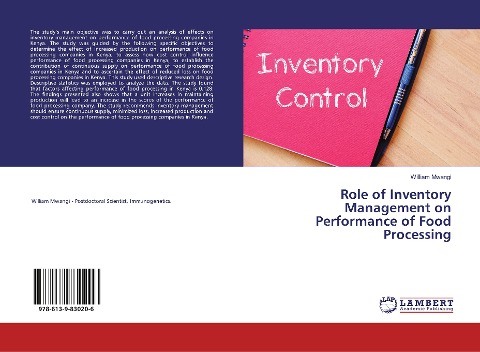 Role of Inventory Management on Performance of Food Processing