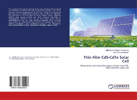 Thin Film CdS-CdTe Solar Cell: Fabrication and characterization of low cost CdS-CdTe thin film solar cell