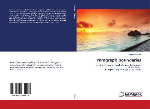 Paragraph boundaries: Identification and Production of Paragraph Boundaries in Expository Writings of Learners