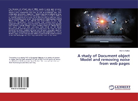 A study of Document object Model and removing noise from web pages