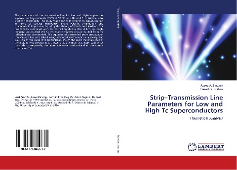 Strip-Transmission Line Parameters for Low and High Tc Superconductors: Theoretical Analysis