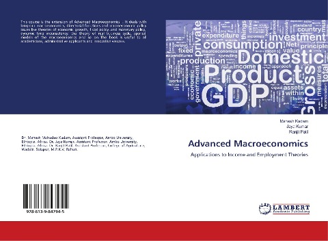 Advanced Macroeconomics: Applications to Income and Employment Theories