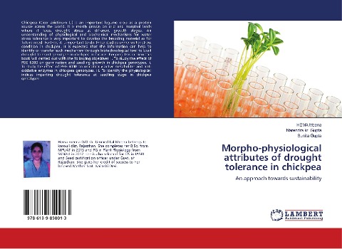 Morpho-physiological attributes of drought tolerance in chickpea: An approach towards sustainability