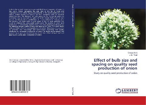 Effect of bulb size and spacing on quality seed production of onion: Study on quality seed production of onion