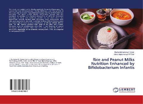Rice and Peanut Milks Nutrition Enhanced by Bifidobacterium Infantis