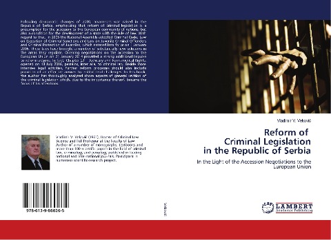 Reform of Criminal Legislation in the Republic of Serbia: In the Light of the Accession Negotiations to the European Union