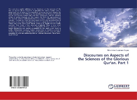 Discourses on Aspects of the Sciences of the Glorious Quran. Part 1