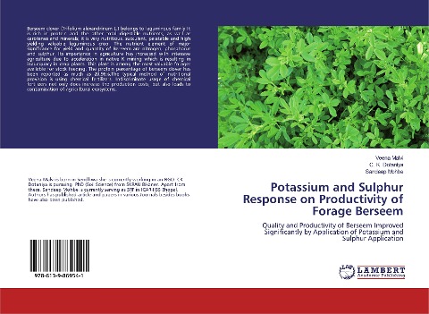 Potassium and Sulphur Response on Productivity of Forage Berseem: Quality and Productivity of Berseem Improved Significantly by Application of Potassium and Sulphur Application