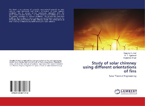 Study of solar chimney using different orientations of fins: Solar Thermal Engineering
