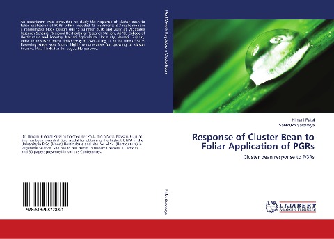 Response of Cluster Bean to Foliar Application of PGRs: Cluster bean response to PGRs