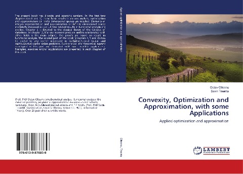 Convexity, Optimization and Approximation, with some Applications: Applied optimization and approximation