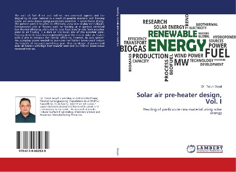 Solar air pre-heater design, Vol. I: Heating of particulate raw material using solar energy