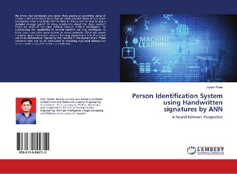 Person Identification System using Handwritten signatures by ANN: A Neural Network Perspective