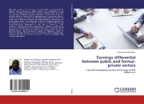 Earnings differential between public and formal-private sectors: Case of a developing country at the dawn of the millennium