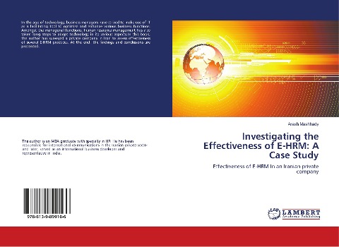Investigating the Effectiveness of E-HRM: A Case Study: Effectiveness of E-HRM In an Iranian private company