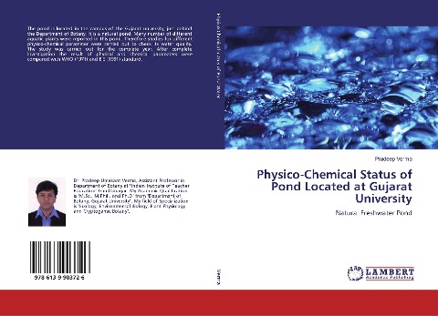 Physico-Chemical Status of Pond Located at Gujarat University: Natural Freshwater Pond
