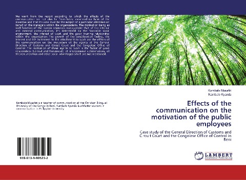 Effects of the communication on the motivation of the public employees: Case study of the General Direction of Customs and Circuit Court and the Congolese Office of Control in Beni