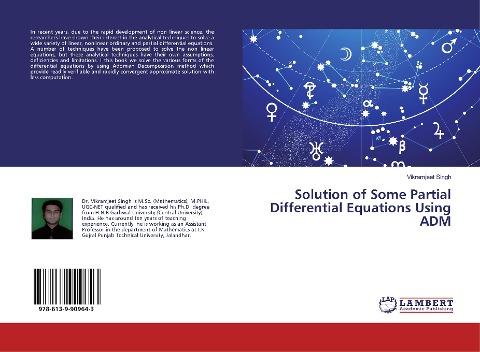 Solution of Some Partial Differential Equations Using ADM