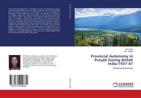 Provincial Autonomy in Punjab During British India:1937-47: Provincial Autonomy