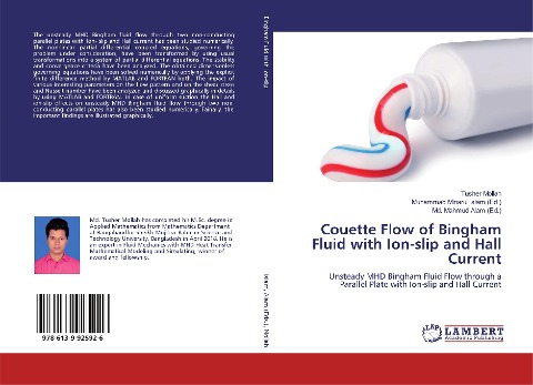 Couette Flow of Bingham Fluid with Ion-slip and Hall Current: Unsteady MHD Bingham Fluid Flow through a Parallel Plate with Ion-slip and Hall Current