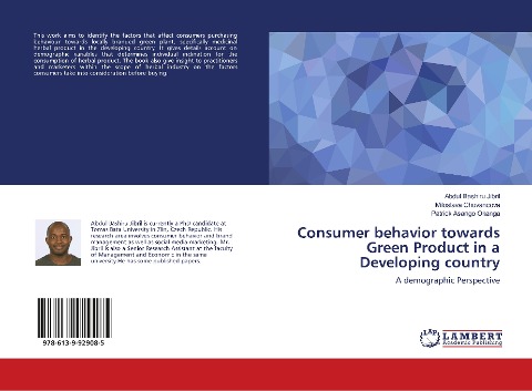 Consumer behavior towards Green Product in a Developing country: A demographic Perspective