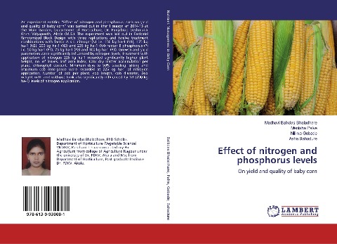 Effect of nitrogen and phosphorus levels: On yield and quality of baby corn