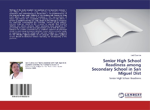 Senior High School Readiness among Secondary School in San Miguel Dist: Senior High School Readiness