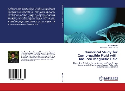 Numerical Study for Compressible Fluid with Induced Magnetic Field: Numerical Solution for Unsteady Heat Transfer on Compressible Fluid along a Porous Plate with Induced Magnetic Field
