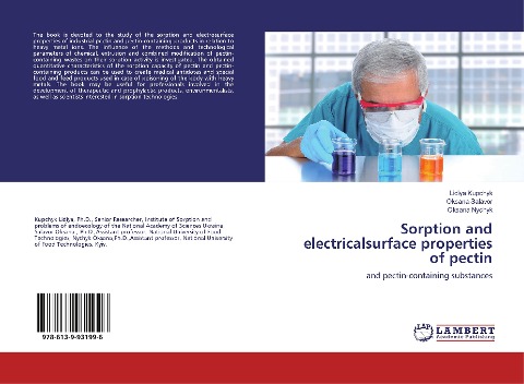 Sorption and electricalsurface properties of pectin: and pectin-containing substances