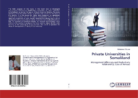 Private Universities in Somaliland: Management Efficiency and Productivity Relationship. Case of Amoud