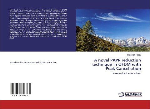 A novel PAPR reduction technique in OFDM with Peak Cancellation: PAPR reduction technique