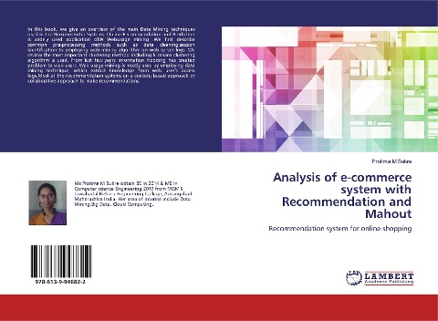 Analysis of e-commerce system with Recommendation and Mahout: Recommendation system for online shopping