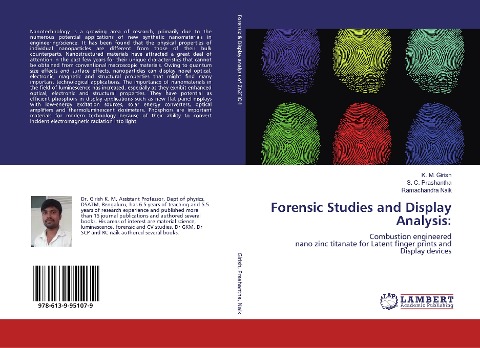 Forensic Studies and Display Analysis:: Combustion engineered nano zinc titanate for Latent finger prints and Display devices