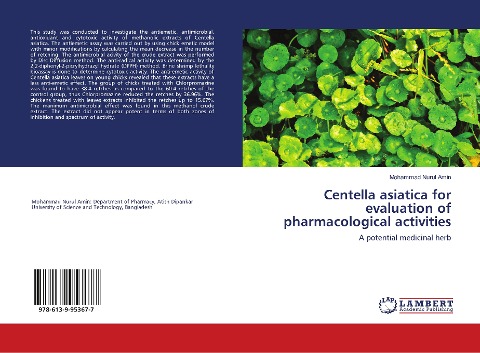 Centella asiatica for evaluation of pharmacological activities: A potential medicinal herb