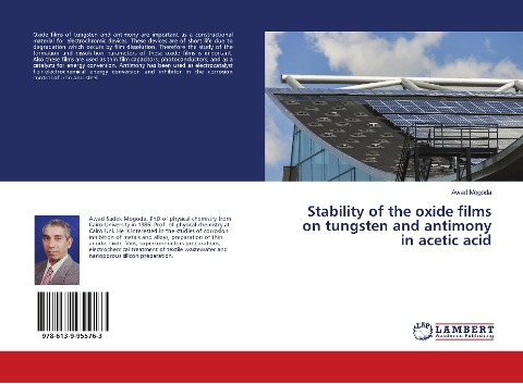 Stability of the oxide films on tungsten and antimony in acetic acid