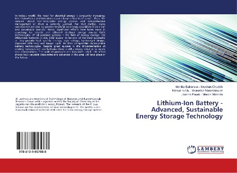Lithium-Ion Battery - Advanced, Sustainable Energy Storage Technology