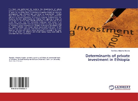 Determinants of private investment in Ethiopia