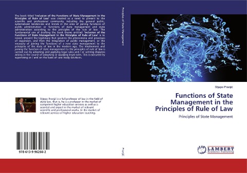 Functions of State Management in the Principles of Rule of Law: Principles of State Management