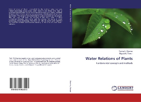 Water Relations of Plants: Fundamental concepts and methods