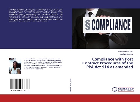 Compliance with Post Contract Procedures of the PPA Act 914 as amended