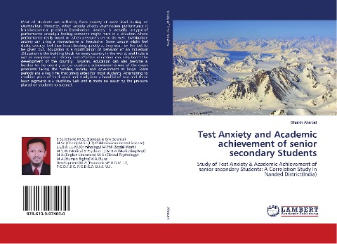 Test Anxiety and Academic achievement of senior secondary Students: Study of Test Anxiety & Academic Achievement of senior secondary Students: A Correlation Study In Nanded District(India)