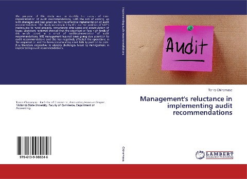 Managements reluctance in implementing audit recommendations