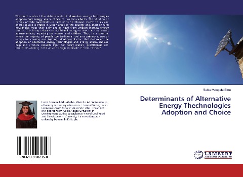 Determinants of Alternative Energy Thechnologies Adoption and Choice