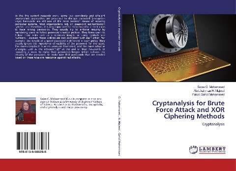 Cryptanalysis for Brute Force Attack and XOR Ciphering Methods: Cryptanalysis