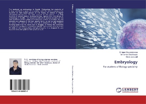 Embryology: For stud¿nts of Biology sp¿ci¿lit¿