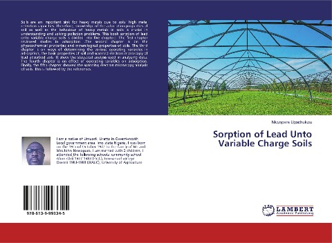 Sorption of Lead Unto Variable Charge Soils