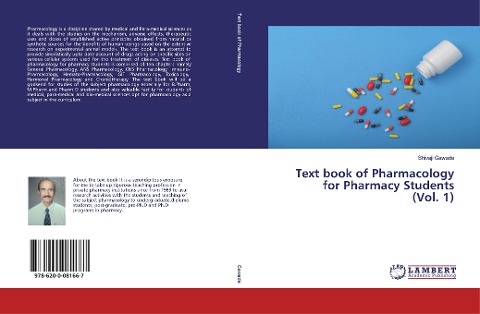 Text book of Pharmacology for Pharmacy Students (Vol. 1)