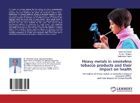Heavy metals in smokeless tobacco products and their impact on health: Estimation of heavy metals in smokeless tobacco products (STPs) and their impact on human health