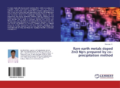Rare earth metals doped ZnO Nps prepared by co-precipitation method