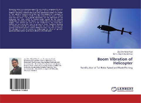 Boom Vibration of Helicopter: Ramification of Tail Rotor Speed and Blade Pitching